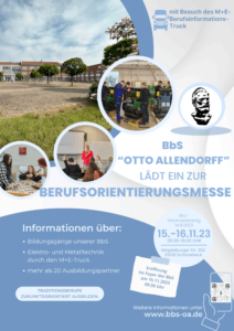 Plakat Berufsorientierungstage BbS "Otto Allendorff"